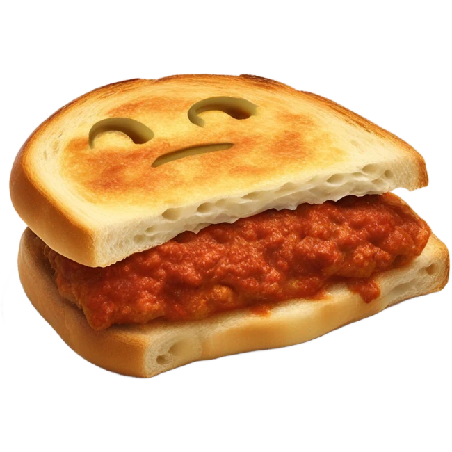 panini Bolognese with cheese  emoji