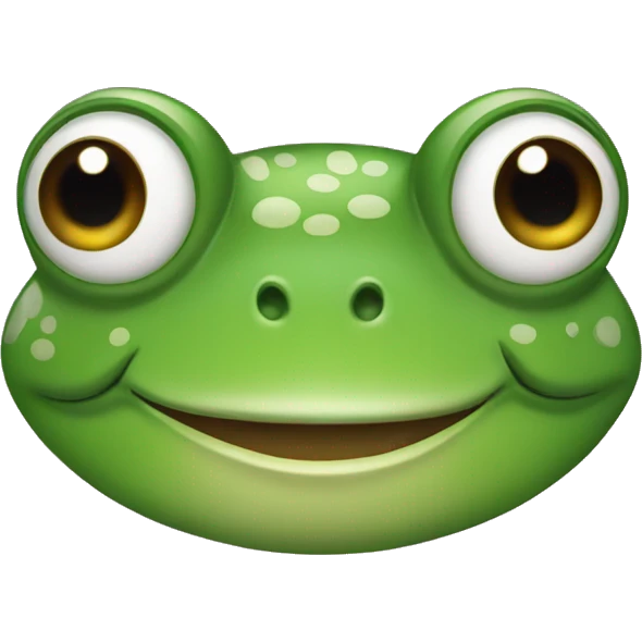 Frog winking emoji