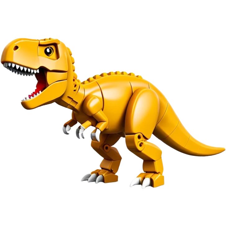 T-rex hurt by lego emoji
