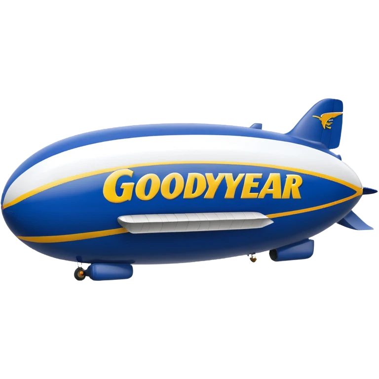 Goodyear Blimp Emoji with the word "Goodyear" on the side emoji