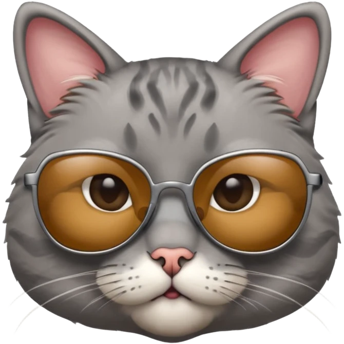 Cat wearing sunglasses emoji
