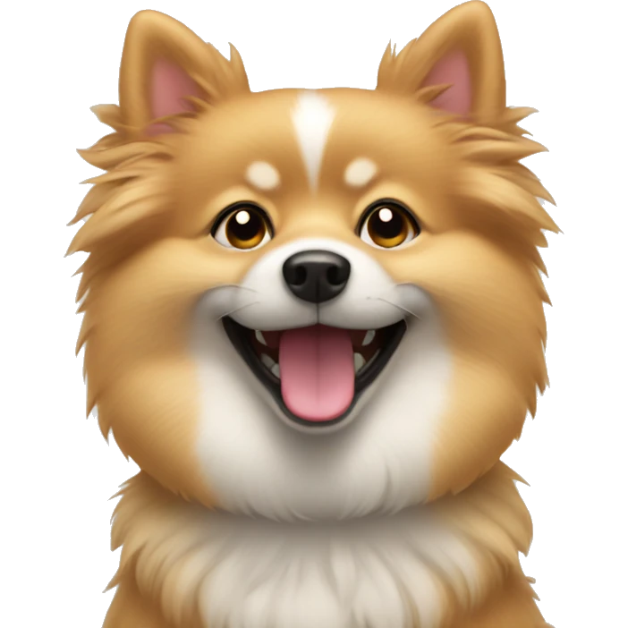 Spitz happy emoji