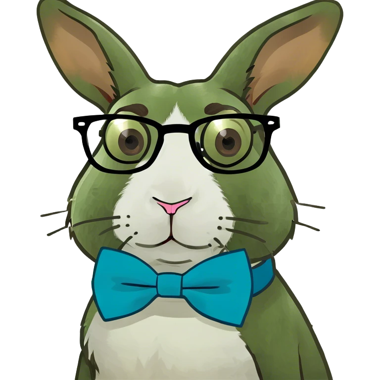 Brown and white rabbit with floppy ears  emoji