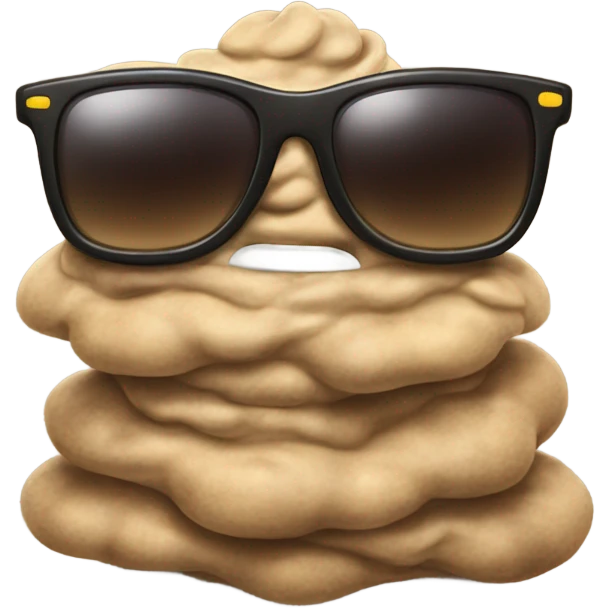 Poop with sunglasses emoji