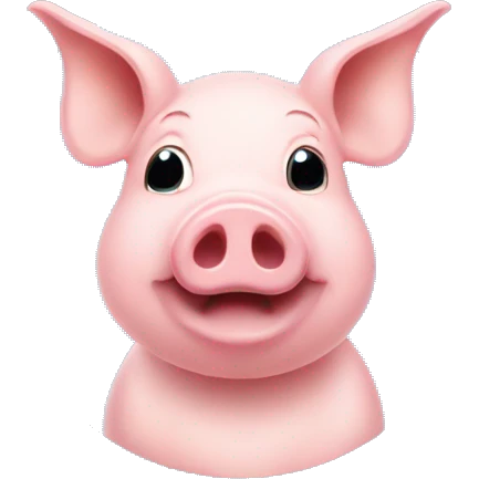 pig with sign that says ‘ i miss you already ‘ emoji