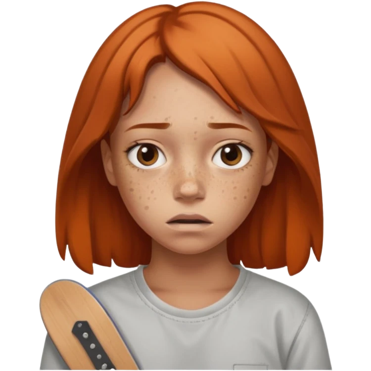 skateboarder girl mugshot emoji