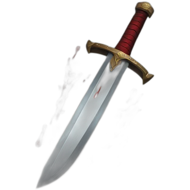 Sword with blood emoji