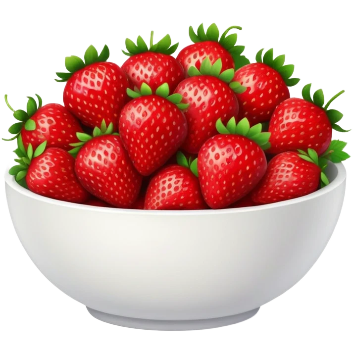 bowl of strawberries emoji