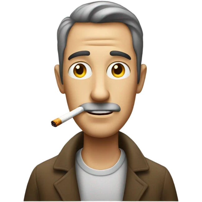 Guy smoking emoji
