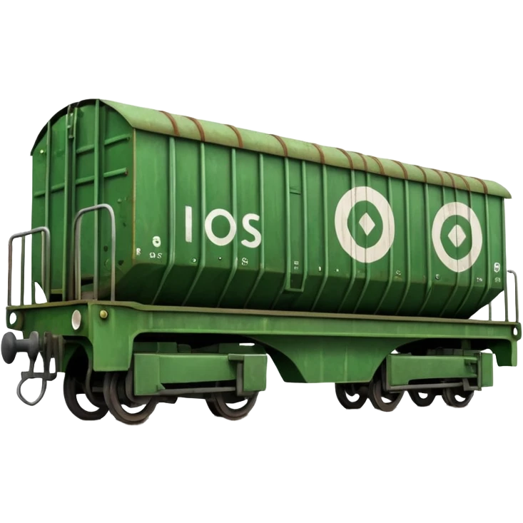 green freight train emoji