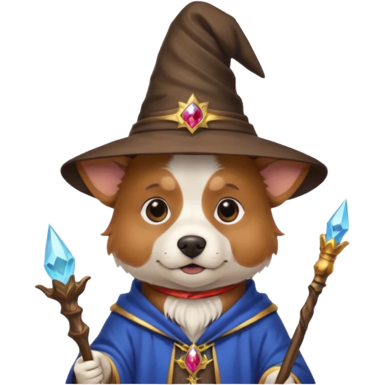 Dog wizard emoji