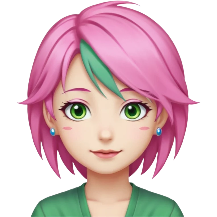 Mitsuri Kanroji, ultra détaillé, sourire narquois, mitsuri Kanroji hairstyle, yeux de lunes supérieure  emoji