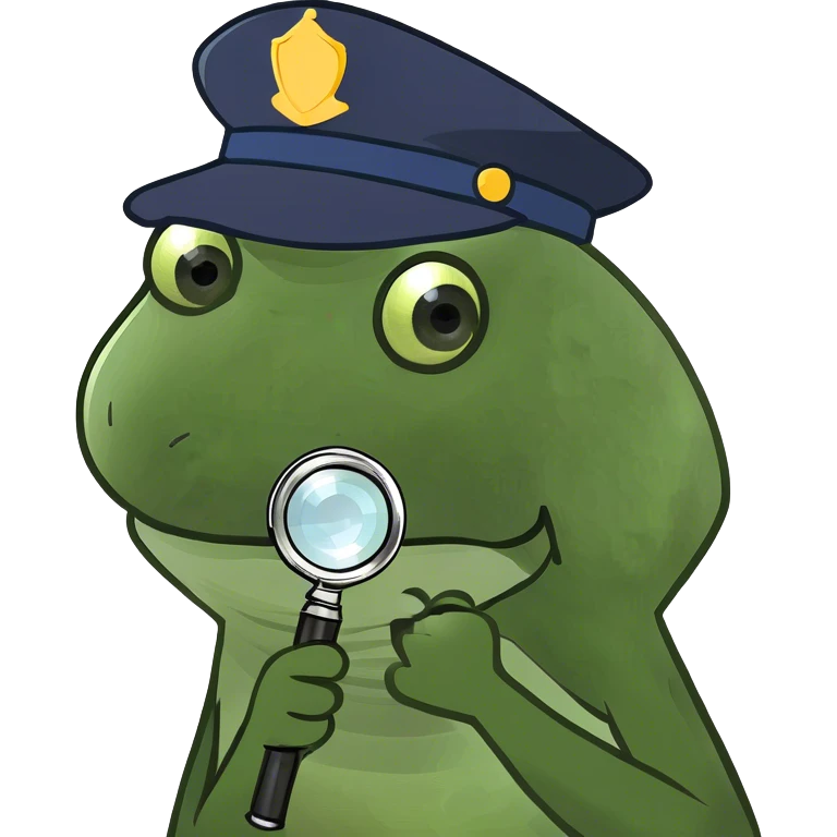 holding up a magnifying glass emoji