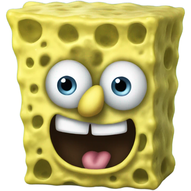 SpongeBob as a real object emoji