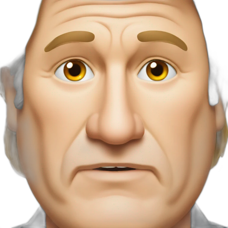 Gérard Depardieu rouge emoji