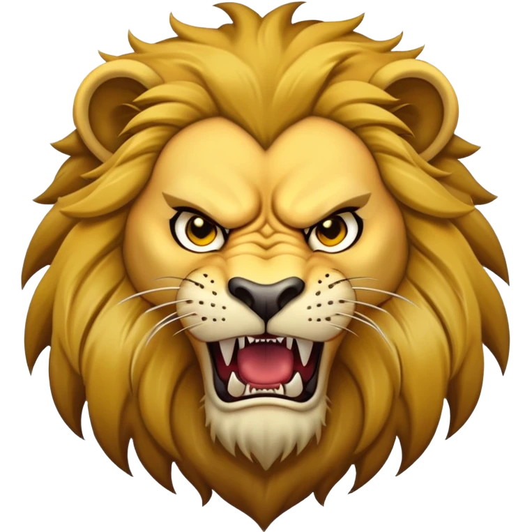 Scar lion villain with dark mane and scar emoji