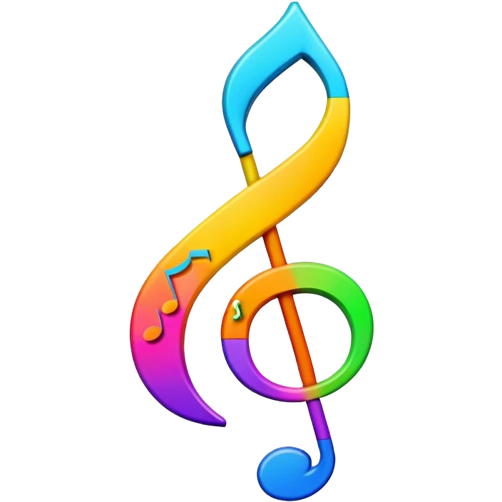 Question mark with musical notes for 'What Do You Mean' song emoji