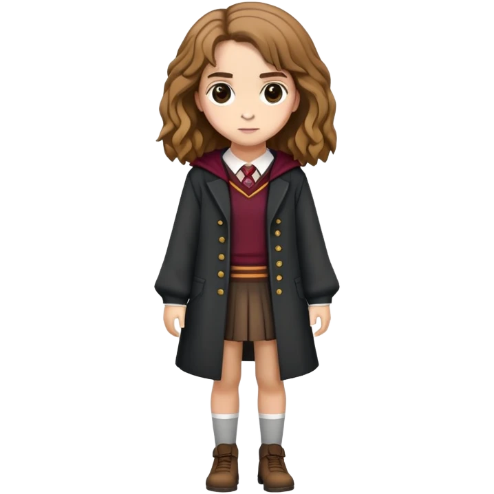 Hermione Granger full-body, cute stye emoji