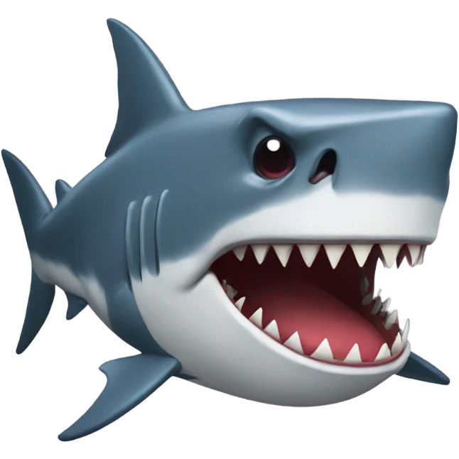 Mad shark emoji