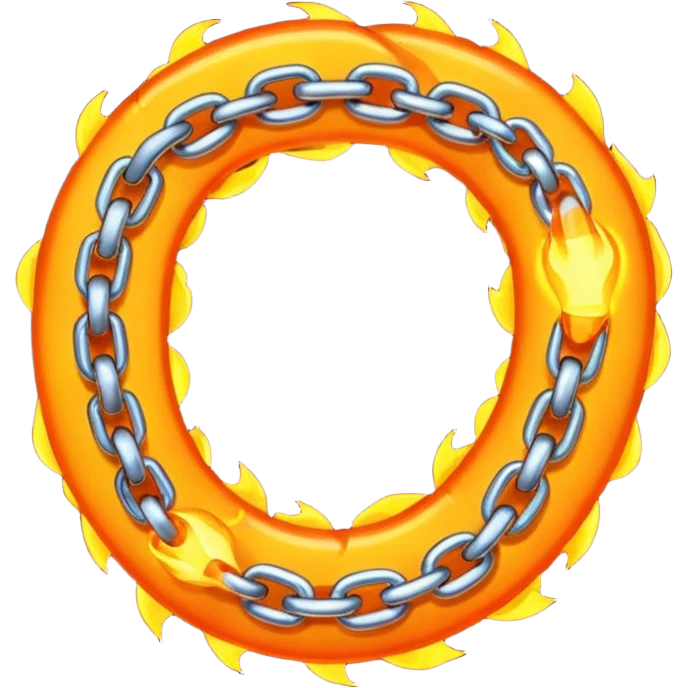 broken chain with fire emoji