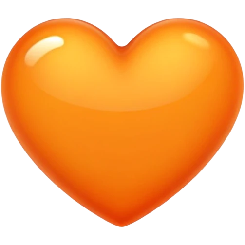 Orange heart emoji