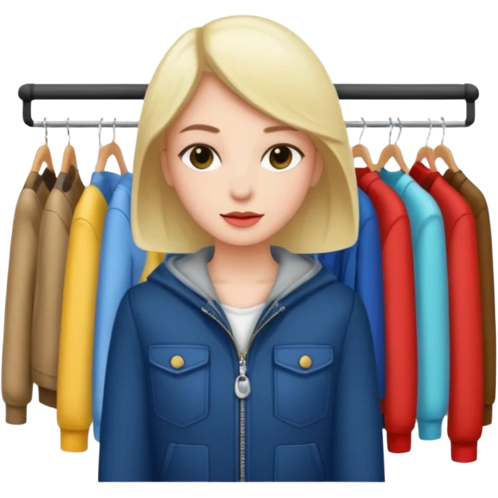 clothing store customer emoji