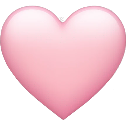 Light pink heart emoji