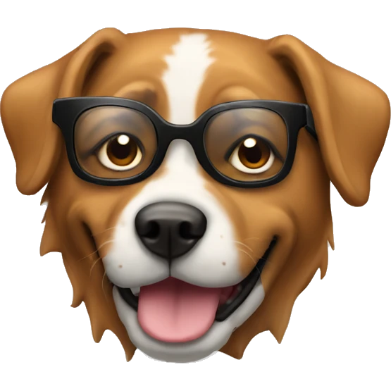 Cão de óculos de sol  emoji