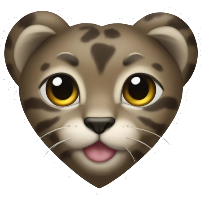 Heart all in panter emoji