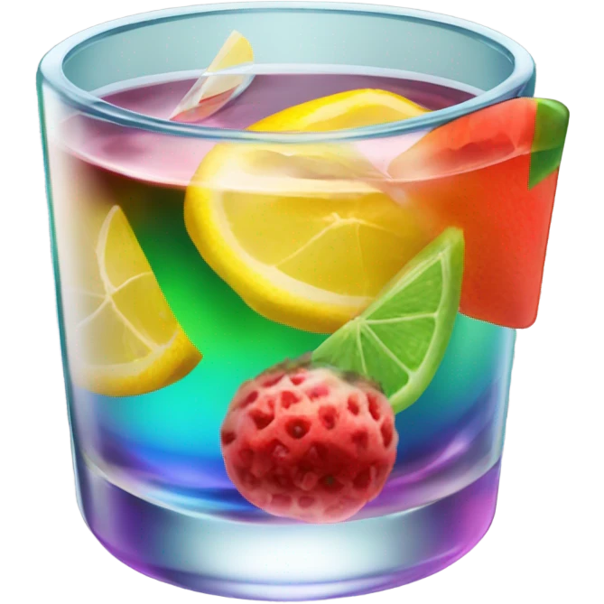 Inside the cocktail, working emoji