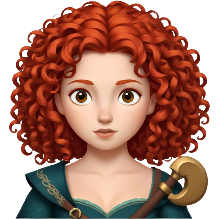 Merida from brave emoji