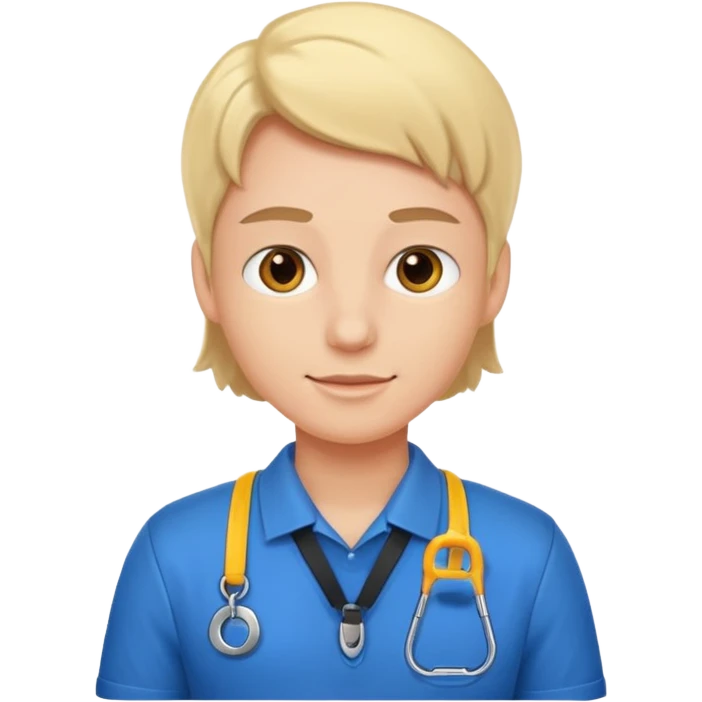 Employee with Lanyards emoji