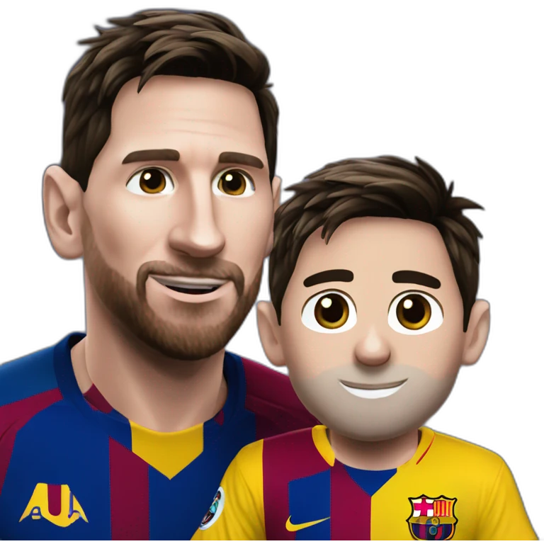 Messi con el the best emoji