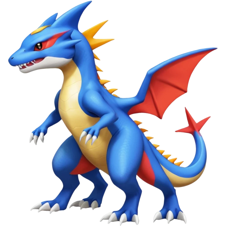 Garchomp-Gabite-Veemon-Digimon-Latias-Peppercat-Pokémon-Flamedramon-fusion-animal-hybrid-creature, Full body  emoji