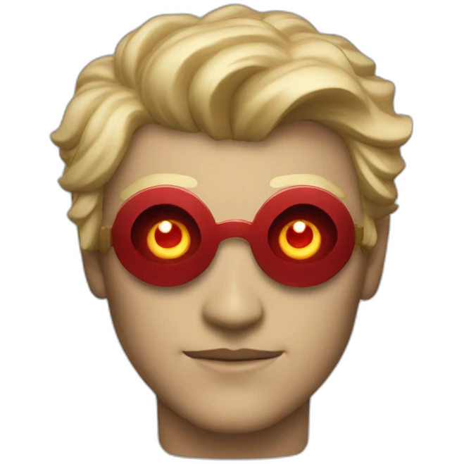 homelander with glowing red eyes emoji