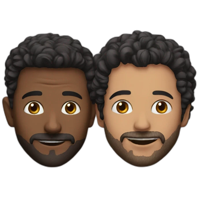 French actors Eric and Ramzy emoji