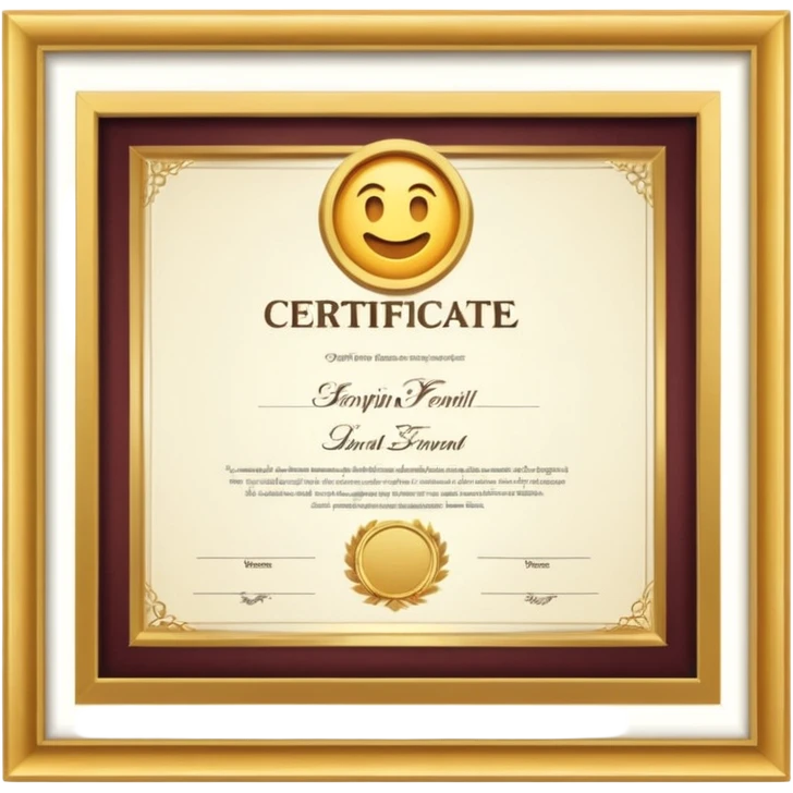 Sertificado emoji