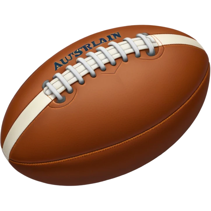 australian rules football ball emoji