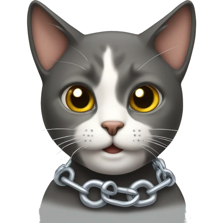 Gato con cadenas emoji