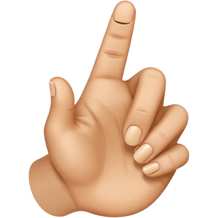 mano con pollice e indice vicini nel gesto di indicare “quanto è piccola una cosa”. l’emoji deve avere lo stile apple emoji