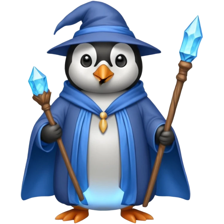 Penguin Wizard emoji