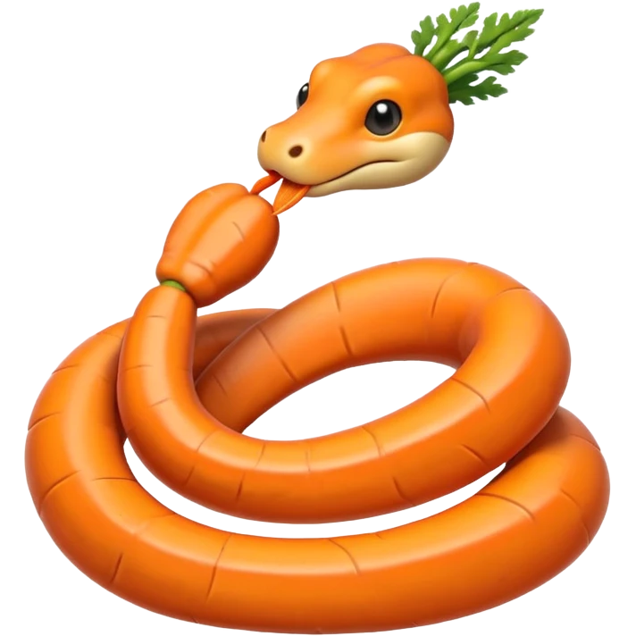 морковь змея emoji