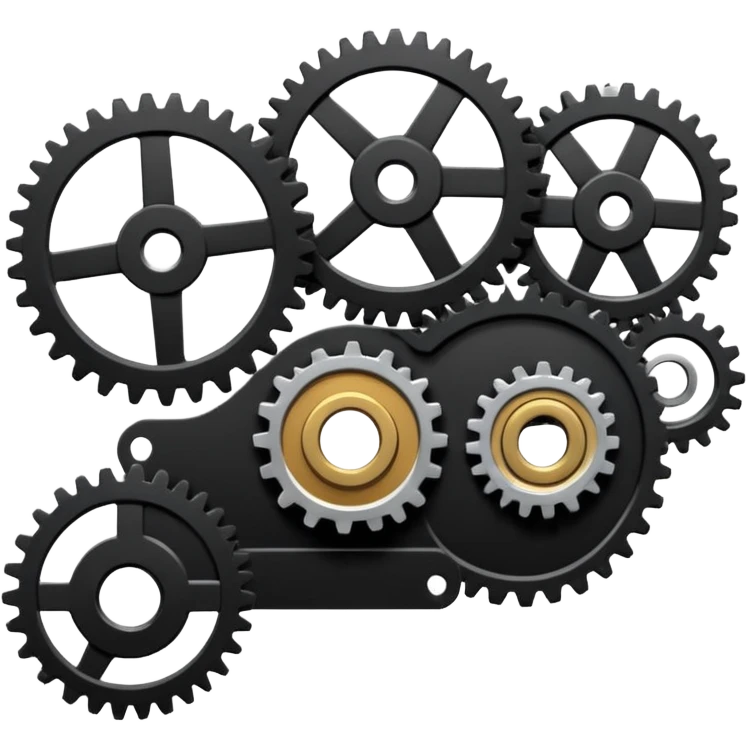 car timing belt with gears emoji