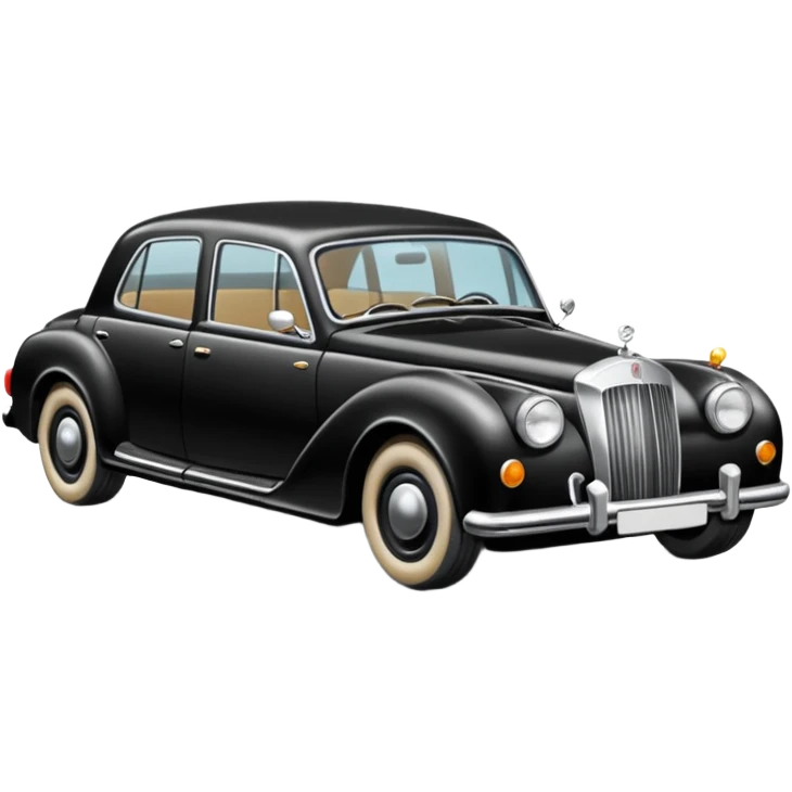 Crée-moi une voiture noire, berline, très classe La voiture  en long 2025classe S que d’un côté  emoji