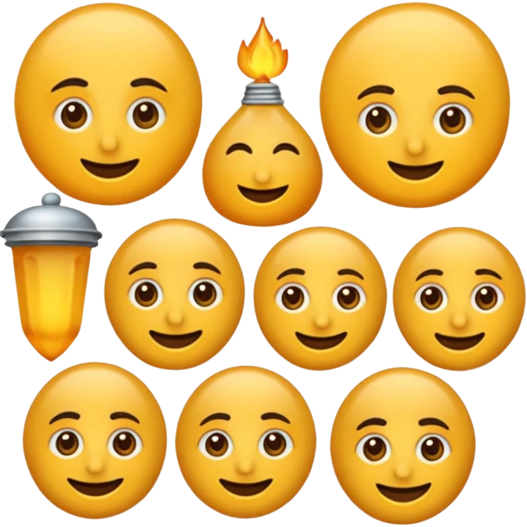 ترکیب ایمجوی سنگ با اتش emoji