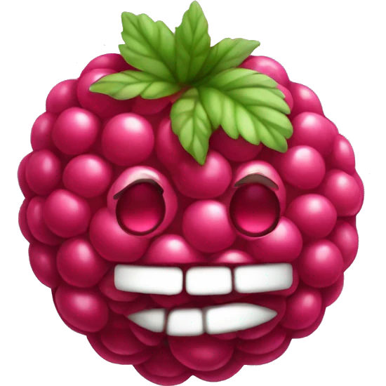 raspberry candy emoji