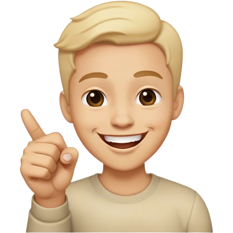 Laughing happy face with finger pointing on you  emoji