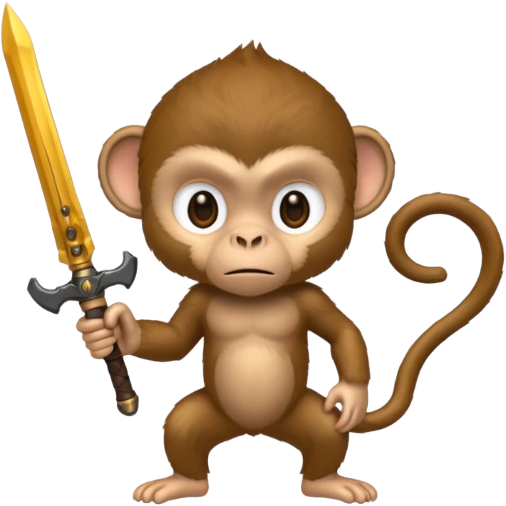 monkey with a weapon emoji