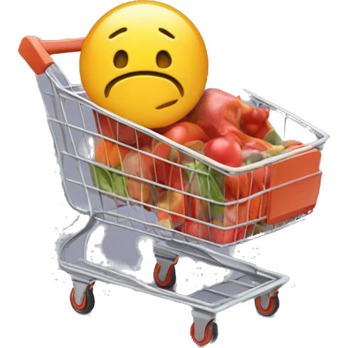 Shopping cart emoji