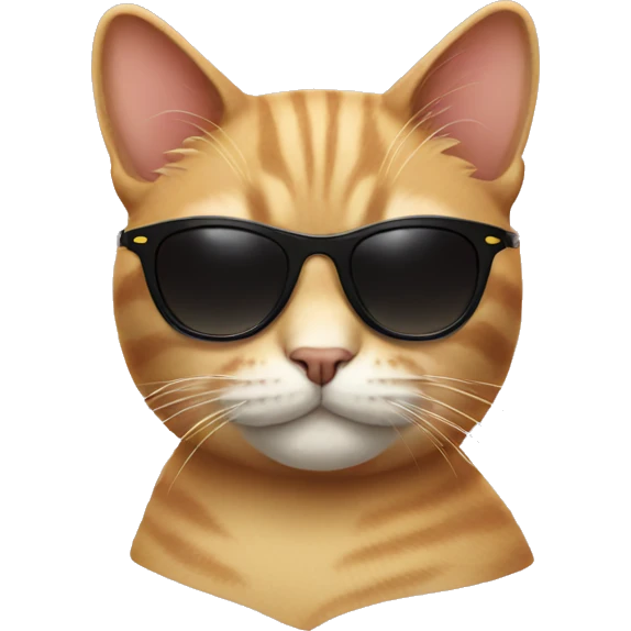 Cat with sunglasses emoji